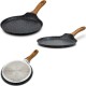 NONSTICK PAN WITHOUT LID  NATURE 10-144-112 (24CM / STONE BLACK / ΚΡΕΠΙΕΡΑ)